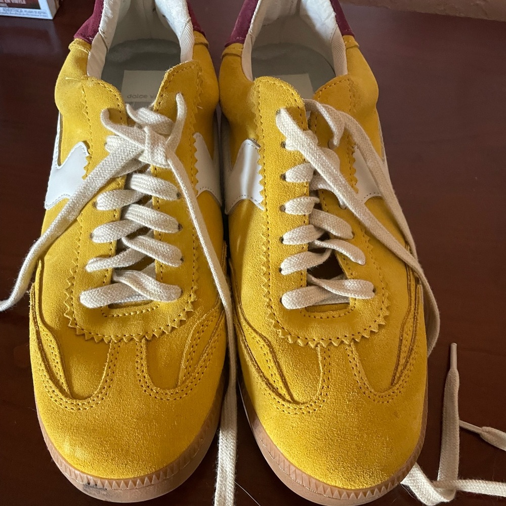 Dolce Vita Yellow and White Sneakers